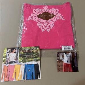 Soft Surroundings Complimentary Ruched Top NWT Size XS Long Sleeve